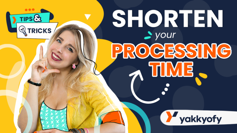Shortening processing time